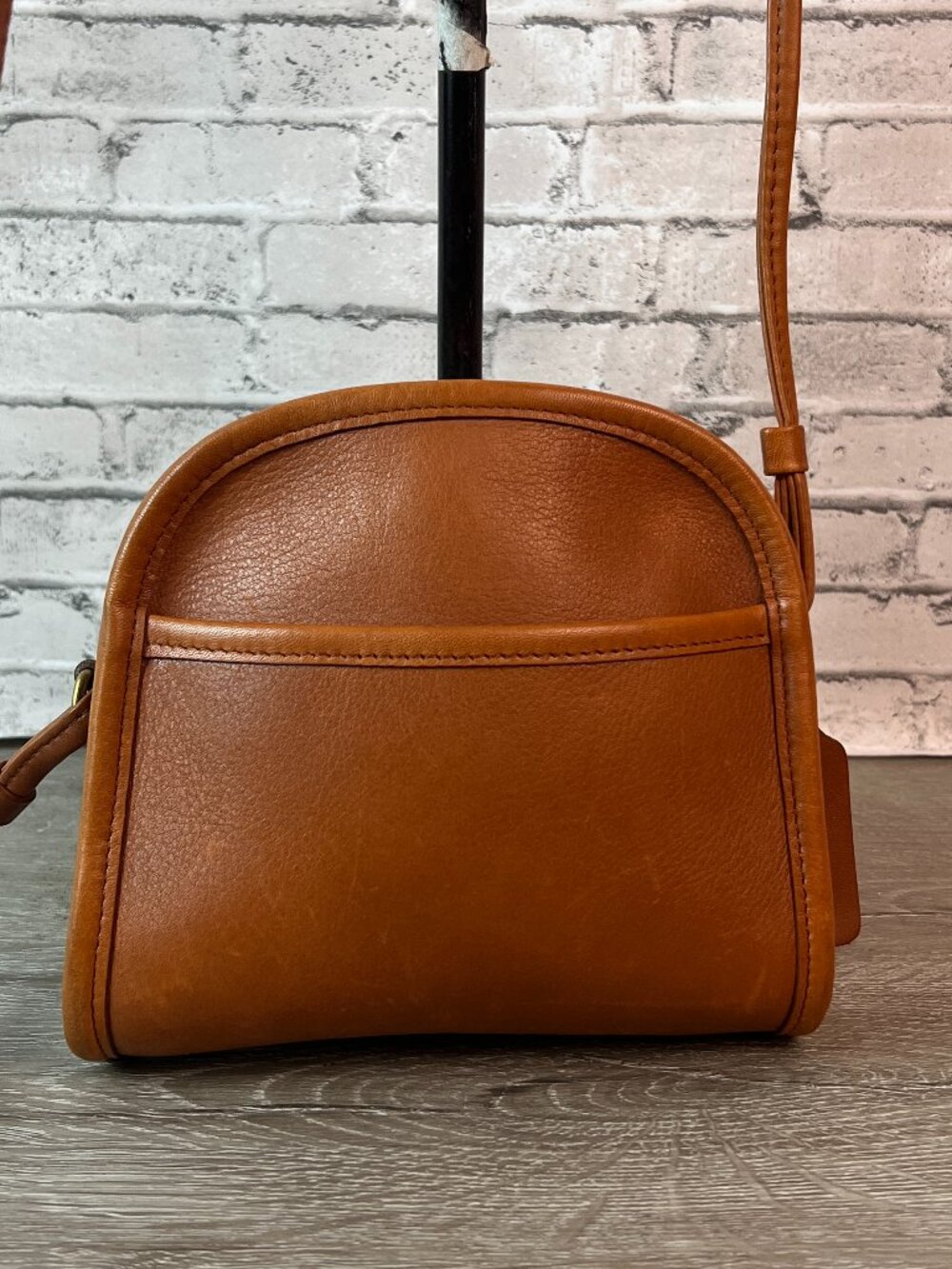 Coach Abbie 9017 British Tan Leather Small Crossbody Bag - Vintage